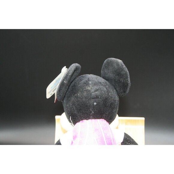 ⚡ Disney Mickey Mouse Valentines Day Plush Pink Heart Vest Small 9" BEANIE ⚡ - Picture 5 of 12